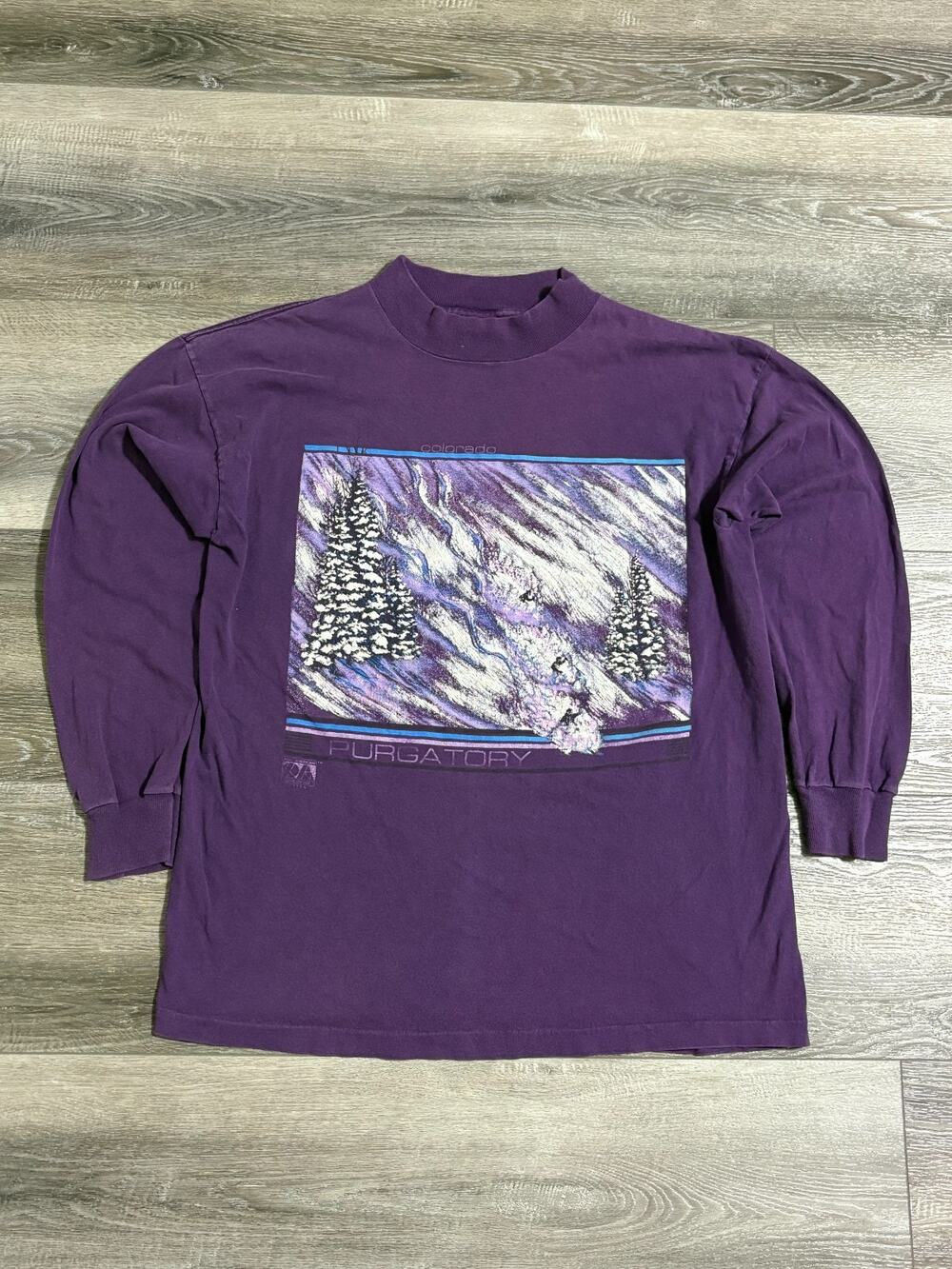 Vintage 1989 Signal Sports Colorado Purgatory Long Sleeve Single Stitch - Large